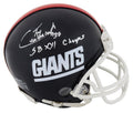 Tony Galbreath Signed New York Giants Throwback Riddell Mini Helmet w/SB XXI Champs - GALMIN301 - Tony Galbreath Signed New York Giants Throwback Riddell Mini Helmet w/SB XXI Champs product image