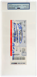 Armando Galarraga Signed Detroit Tigers vs Cleveland June 2, 2010 Game Ticket w/Insc - (PSA Encapsulated) - GALTIC100 - Armando Galarraga Signed Detroit Tigers vs Cleveland June 2, 2010 Game Ticket w/Insc - (PSA Encapsulated) product image