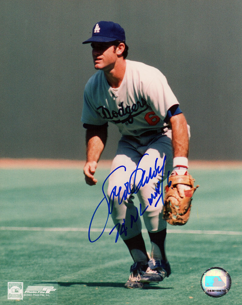 Steve Garvey Signed Los Angeles Dodgers Fielding 8x10 Photo w/74 NL MVP - GAR08P131 - Steve Garvey Signed Los Angeles Dodgers Fielding 8x10 Photo w/74 NL MVP product image