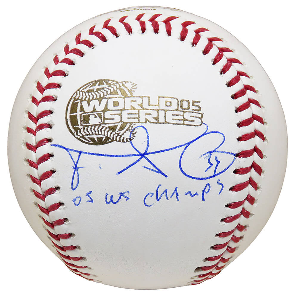 Freddy Garcia Signed Rawlings Official 2005 World Series (Chicago White Sox) Baseball w/05 WS Champs - GARBSB130 - Freddy Garcia Signed Rawlings Official 2005 World Series (Chicago White Sox) Baseball w/05 WS Champs product image