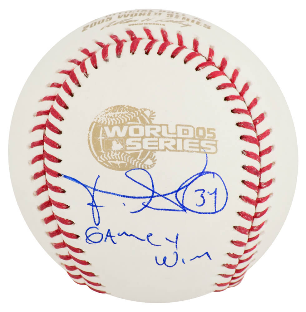 Freddy Garcia Signed Rawlings 2005 World Series (Chicago White Sox) Baseball w/Game 4 Win - GARBSB132 - Freddy Garcia Signed Rawlings 2005 World Series (Chicago White Sox) Baseball w/Game 4 Win product image