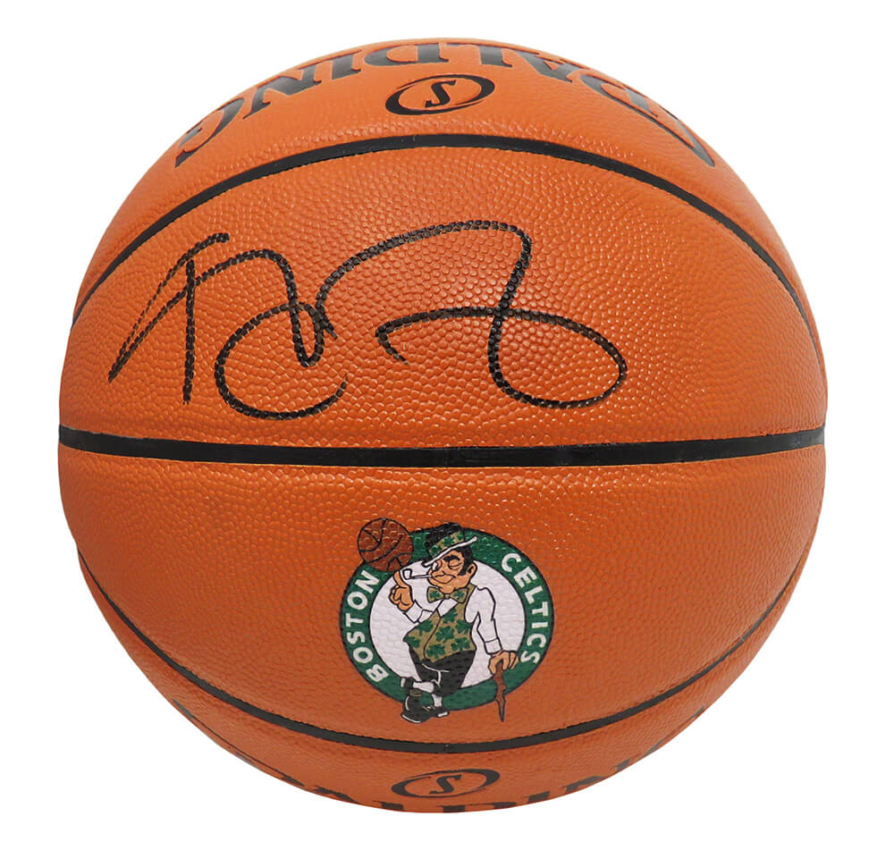 Kevin Garnett Signed Spalding Boston Celtics Logo Game Series Replica NBA Basketball - GARBSK202 - Kevin Garnett Signed Spalding Boston Celtics Logo Game Series Replica NBA Basketball product image