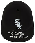Freddy Garcia Signed Chicago White Sox Souvenir Replica Batting Helmet w/05 WS Champs - GARBTH110 - Freddy Garcia Signed Chicago White Sox Souvenir Replica Batting Helmet w/05 WS Champs product image