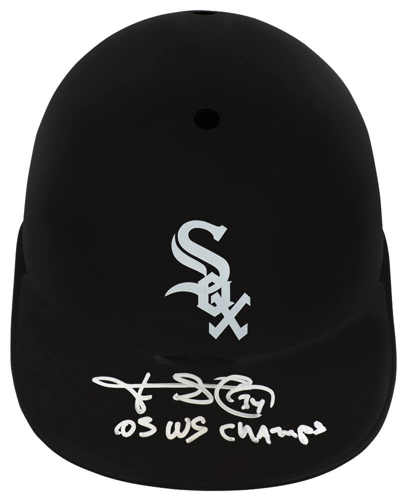 Freddy Garcia Signed Chicago White Sox Souvenir Replica Batting Helmet w/05 WS Champs - GARBTH110 - Freddy Garcia Signed Chicago White Sox Souvenir Replica Batting Helmet w/05 WS Champs product image