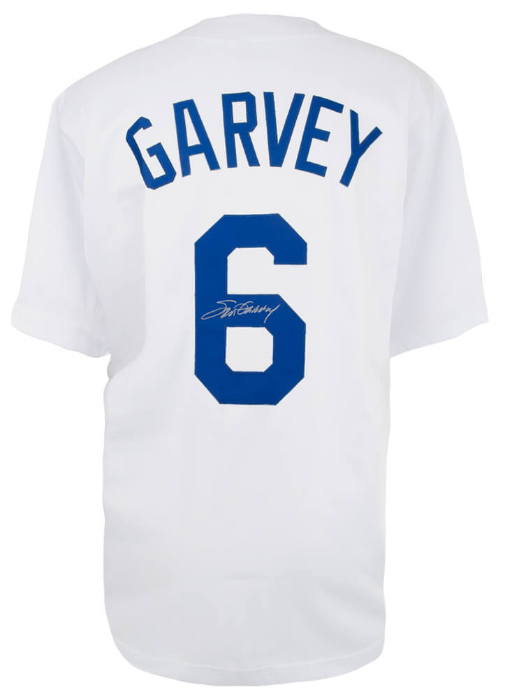Steve Garvey Signed White Custom Baseball Jersey - GARJRY103 - Steve Garvey Signed White Custom Baseball Jersey product image