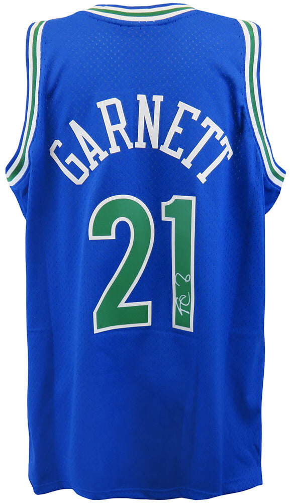 Kevin Garnett Signed Minnesota Timberwolves 1995 Throwback M&N Blue NBA Swingman Jersey - GARJRY200 - Kevin Garnett Signed Minnesota Timberwolves 1995 Throwback M&N Blue NBA Swingman Jersey product image