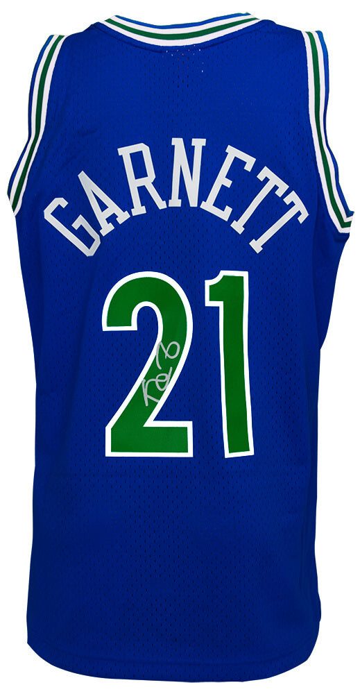 Kevin Garnett Signed Minnesota Timberwolves 1995 Throwback Blue Mitchell & Ness NBA Swingman Jersey - GARJRY201 - Kevin Garnett Signed Minnesota Timberwolves 1995 Throwback Blue Mitchell & Ness NBA Swingman Jersey product image