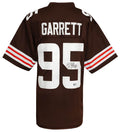 Myles Garrett Signed Brown With White #'s Custom Football Jersey (Beckett) - GARJRY303 - Myles Garrett Signed Brown With White #'s Custom Football Jersey (Beckett) product image