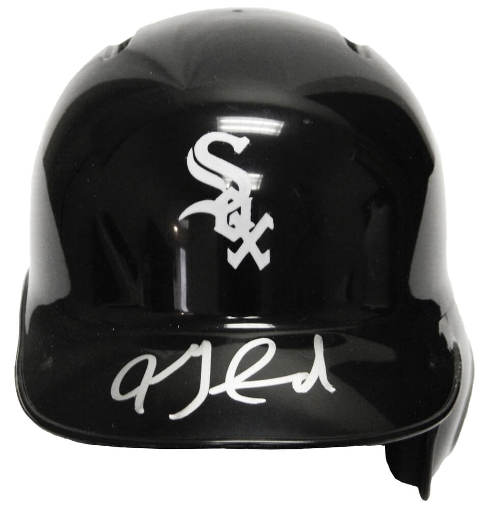 Jon Garland Signed Chicago White Sox Rawlings Mini Batting Helmet - GARMIN100 - Jon Garland Signed Chicago White Sox Rawlings Mini Batting Helmet product image