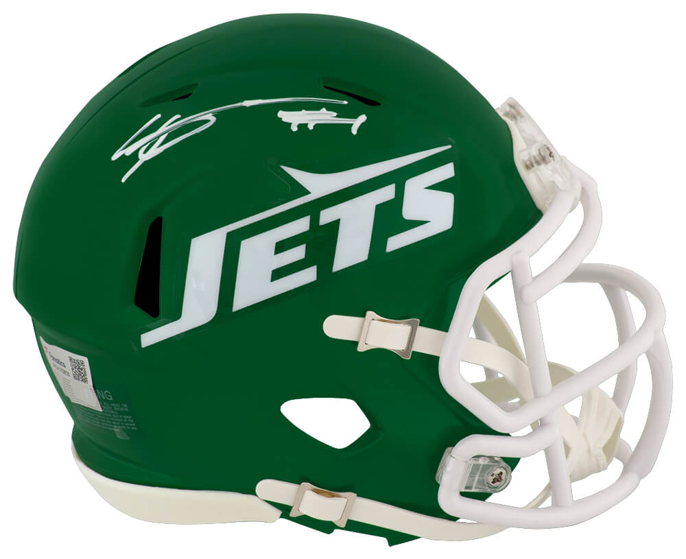Sauce Gardner Signed New York Jets Green Riddell Speed Mini Helmet - (Fanatics) - GARMIN311 - Sauce Gardner Signed New York Jets Green Riddell Speed Mini Helmet - (Fanatics) product image