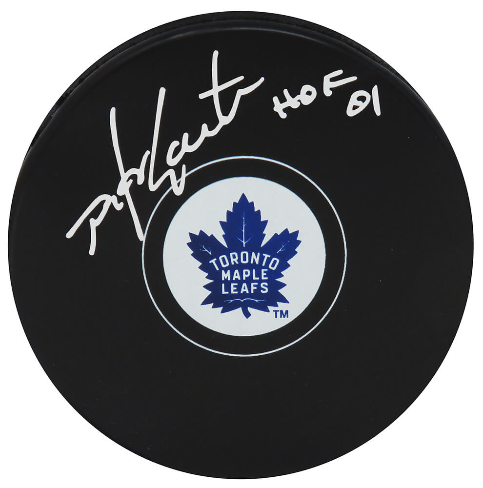 Mike Gartner Signed Toronto Maple Leafs Logo Hockey Puck w/HOF'01 - GARPUC402 - Mike Gartner Signed Toronto Maple Leafs Logo Hockey Puck w/HOF'01 product image