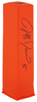 Jeff Garcia Signed BSN Orange Football Endzone Pylon - GARPYL300 - Jeff Garcia Signed BSN Orange Football Endzone Pylon product image
