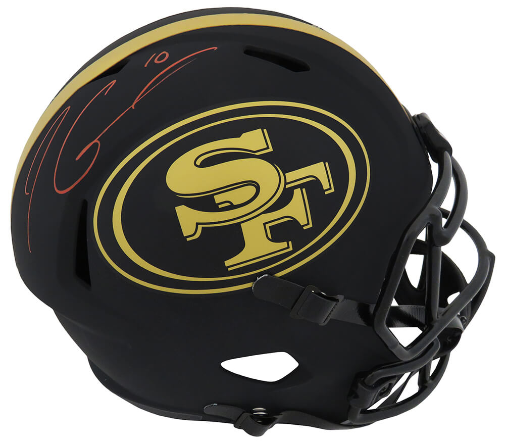Jimmy Garoppolo Signed San Francisco 49ers Eclipse Riddell Full Size Speed Replica Helmet - (Fanatics) - GARREP300 - Jimmy Garoppolo Signed San Francisco 49ers Eclipse Riddell Full Size Speed Replica Helmet - (Fanatics) product image