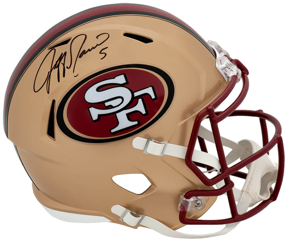 Jeff Garcia Signed San Francisco 49ers Riddell Full Size Speed Replica Helmet - GARREP320 - Jeff Garcia Signed San Francisco 49ers Riddell Full Size Speed Replica Helmet product image