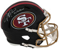 Jeff Garcia Signed San Francisco 49ers Rivalries Black Riddell Full Size Speed Replica Helmet w/4x Pro Bowl - GARREP321 - Jeff Garcia Signed San Francisco 49ers Rivalries Black Riddell Full Size Speed Replica Helmet w/4x Pro Bowl product image