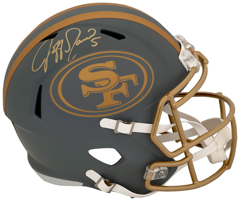 Jeff Garcia Signed San Francisco 49ers SLATE Riddell Full Size Speed Replica Helmet - GARREP322 - Jeff Garcia Signed San Francisco 49ers SLATE Riddell Full Size Speed Replica Helmet product image