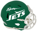 Mark Gastineau Signed New York Jets Green Throwback Riddell Speed Mini Helmet - GASMIN301 - Mark Gastineau Signed New York Jets Green Throwback Riddell Speed Mini Helmet product image