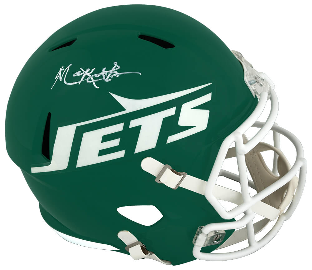 Mark Gastineau Signed New York Jets Green Throwback Riddell Full Size Speed Replica Helmet - GASREP300 - Mark Gastineau Signed New York Jets Green Throwback Riddell Full Size Speed Replica Helmet product image