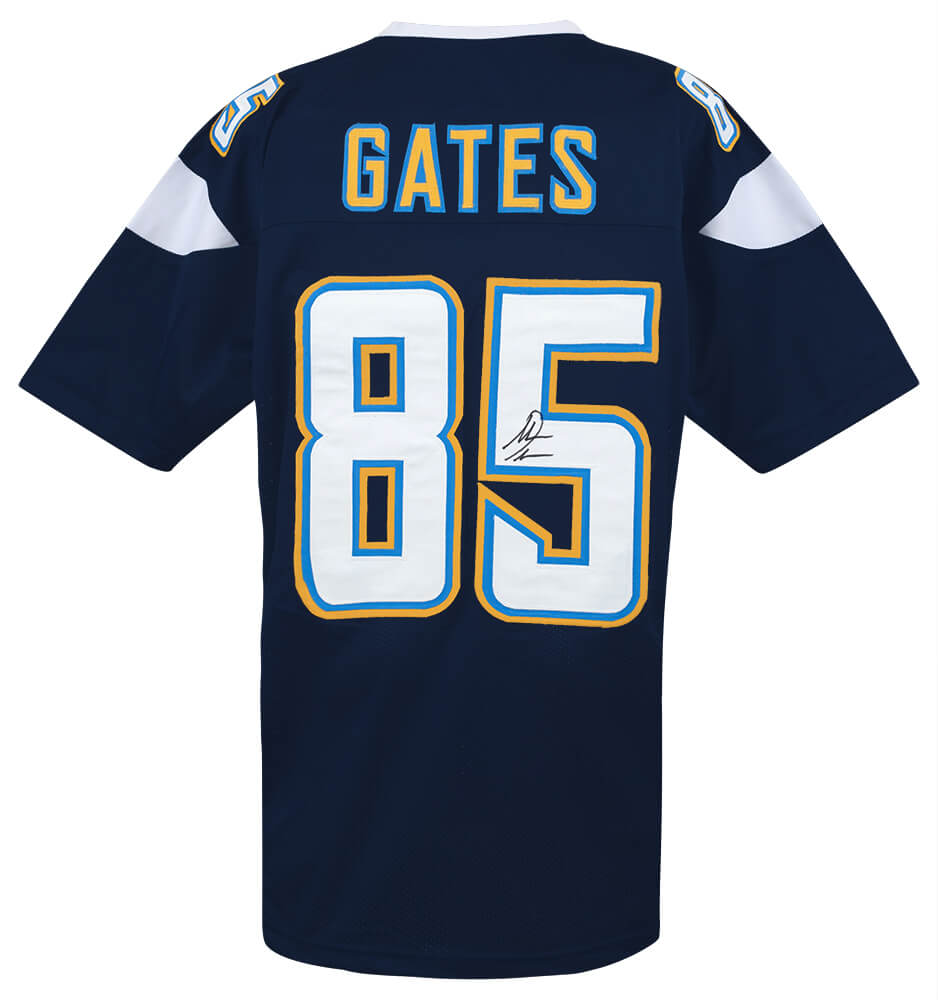 Antonio Gates Signed Navy Custom Jersey - GATJRY301 - Antonio Gates Signed Navy Custom Jersey product image