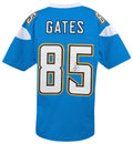 Antonio Gates Signed Light Blue Custom Football Jersey - GATJRY302 - Antonio Gates Signed Light Blue Custom Football Jersey product image