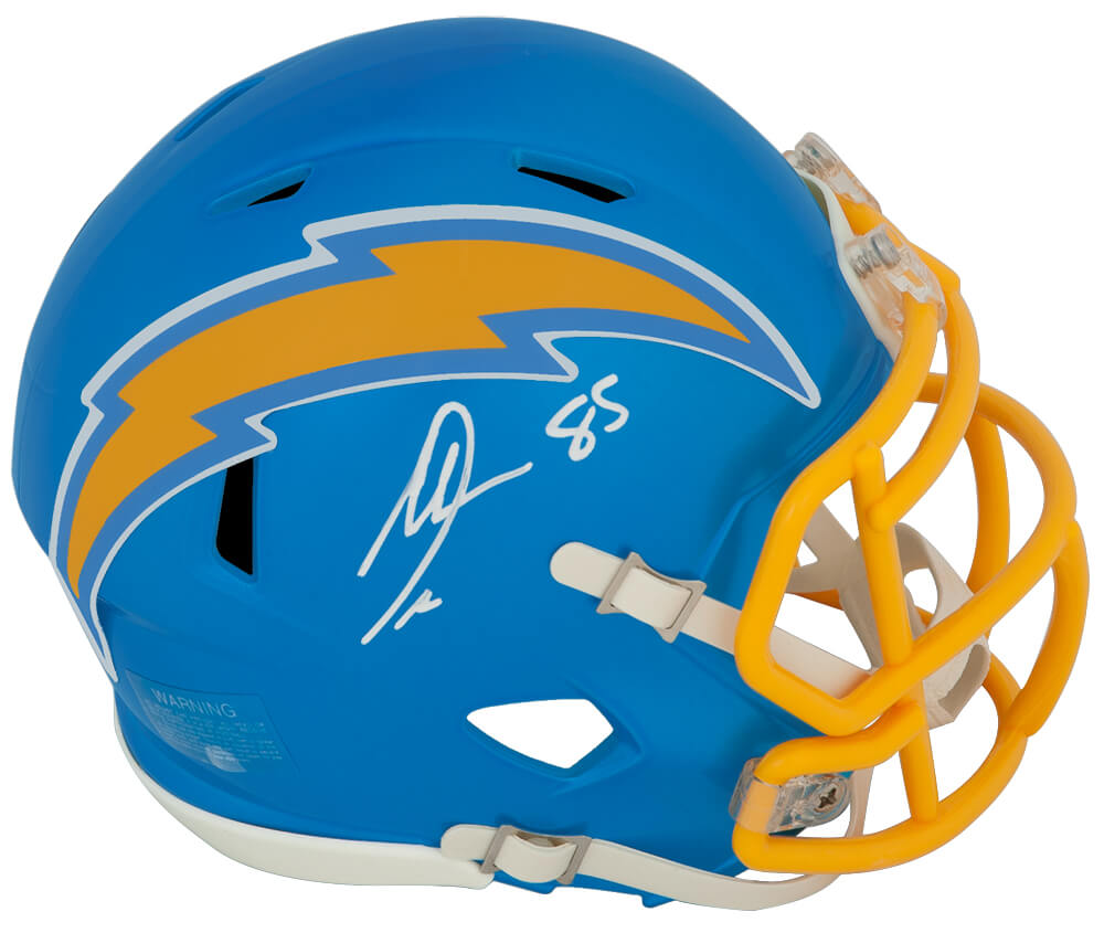 Antonio Gates Signed Chargers FLASH Riddell Speed Mini Helmet - GATMIN302 - Antonio Gates Signed Chargers FLASH Riddell Speed Mini Helmet product image