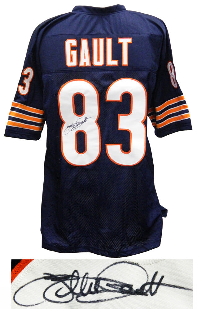 Willie Gault Signed Navy Custom Football Jersey - GAUJRY301 - Willie Gault Signed Navy Custom Football Jersey product image