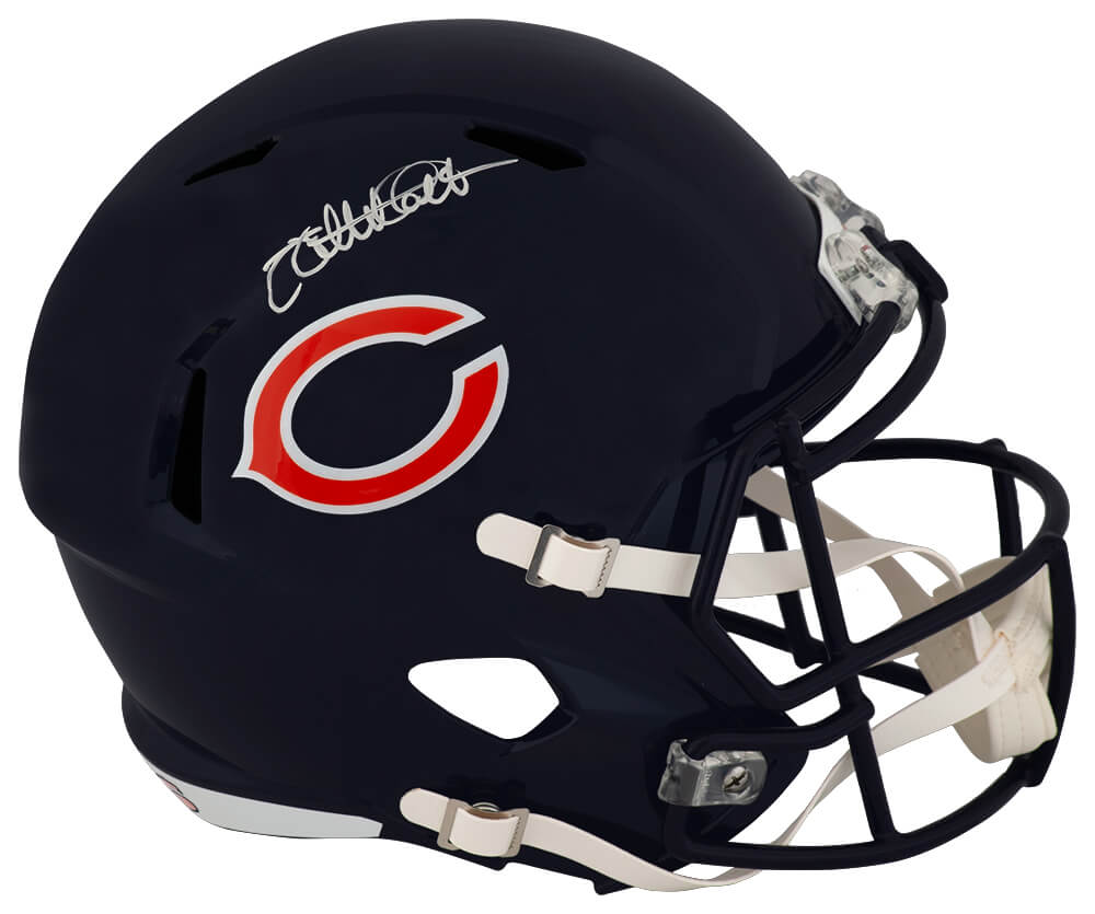 Willie Gault Signed Chicago Bears Riddell Full Size Speed Replica Helmet (In White) - GAUREP301 - Willie Gault Signed Chicago Bears Riddell Full Size Speed Replica Helmet (In White) product image