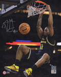 Roddy Gayle Jr. Signed Michigan Wolverines Navy Jersey Dunk 8x10 Photo - GAY08P200 - Roddy Gayle Jr. Signed Michigan Wolverines Navy Jersey Dunk 8x10 Photo product image
