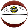 Trey McKenney & Roddy Gayle Jr. Dual Signed Michigan Wolverines 2026 National Champions White Logo Basketball - GAYBSK210 - Trey McKenney & Roddy Gayle Jr. Dual Signed Michigan Wolverines 2026 National Champions White Logo Basketball product image