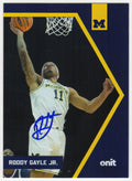Roddy Gayle Jr. Signed Michigan Wolverines 2025 Onit Basketball Trading Card #B-12 - GAYCAR201 - Roddy Gayle Jr. Signed Michigan Wolverines 2025 Onit Basketball Trading Card #B-12 product image