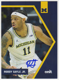 Roddy Gayle Jr. Signed Michigan Wolverines 2025 Onit Basketball Trading Card #BV-12 - GAYCAR202 - Roddy Gayle Jr. Signed Michigan Wolverines 2025 Onit Basketball Trading Card #BV-12 product image