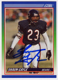 Shaun Gayle Signed Chicago Bears 1990 Score Rookie Football Trading Card #431 - GAYCAR300 - Shaun Gayle Signed Chicago Bears 1990 Score Rookie Football Trading Card #431 product image