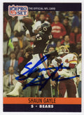 Shaun Gayle Signed Chicago Bears 1990 Pro-Set Rookie Football Trading Card #450 - GAYCAR301 - Shaun Gayle Signed Chicago Bears 1990 Pro-Set Rookie Football Trading Card #450 product image
