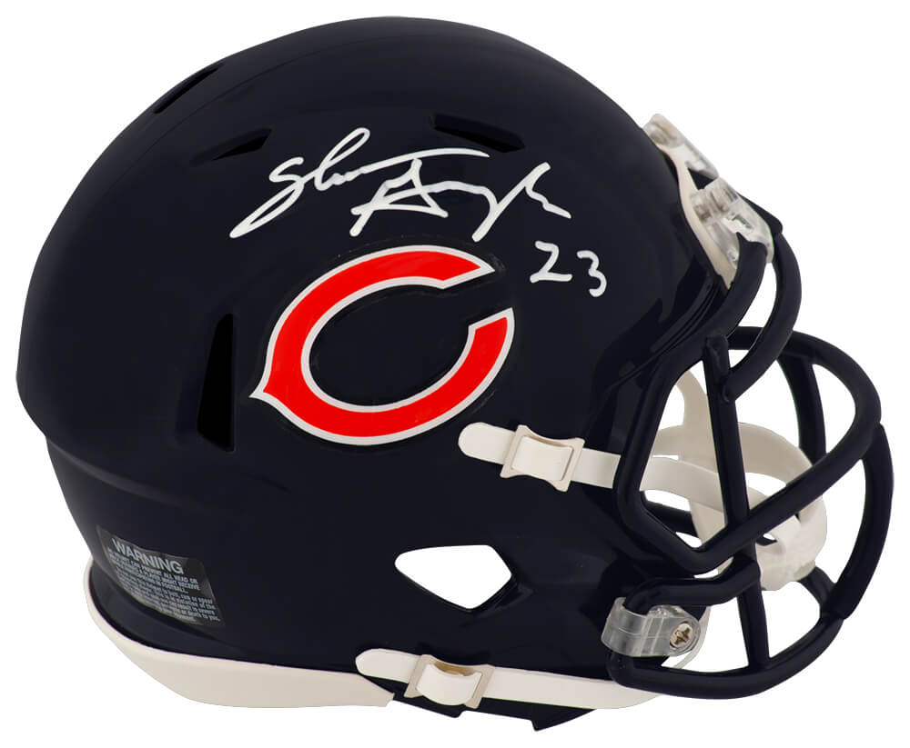 Shaun Gayle Signed Chicago Bears Riddell Speed Mini Helmet - GAYMIN300 - Shaun Gayle Signed Chicago Bears Riddell Speed Mini Helmet product image
