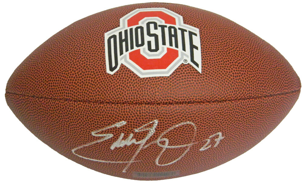 Eddie George Signed Ohio State Buckeyes Logo Football - GEOFTB300 - Eddie George Signed Ohio State Buckeyes Logo Football product image