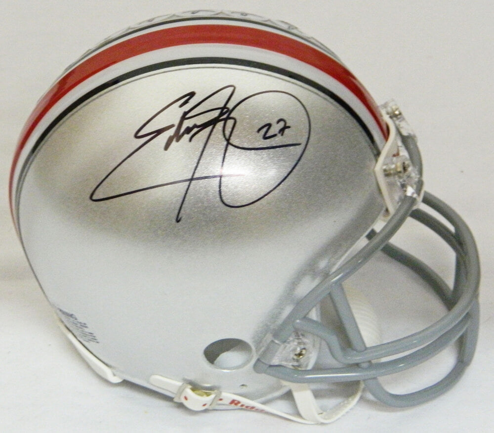 Eddie George Signed Ohio State Buckeyes Riddell Mini Helmet - GEOMIN300 - Eddie George Signed Ohio State Buckeyes Riddell Mini Helmet product image