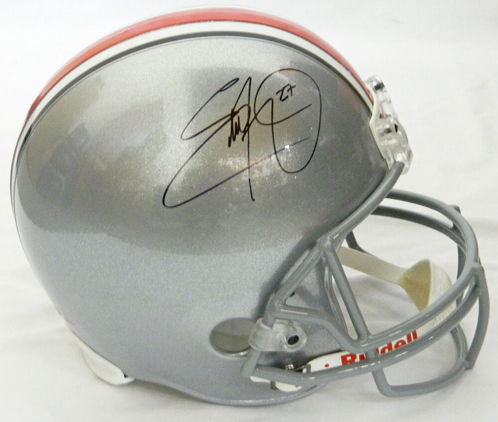 Eddie George Signed Ohio State Buckeyes Riddell Full Size Replica Helmet - GEOREP300 - Eddie George Signed Ohio State Buckeyes Riddell Full Size Replica Helmet product image