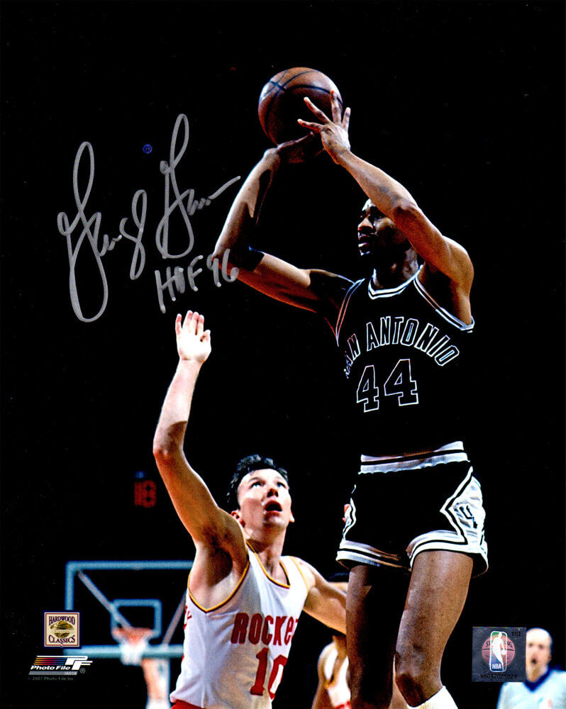 George Gervin Signed San Antonio Spurs Shooting Action 8x10 Photo w/HOF'96 - GER08P204 - George Gervin Signed San Antonio Spurs Shooting Action 8x10 Photo w/HOF'96 product image