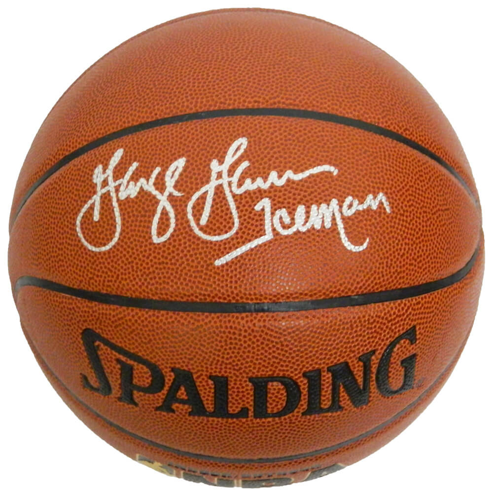 George Gervin Signed Spalding NBA Indoor/Outdoor Basketball w/Iceman - GERBSK201 - George Gervin Signed Spalding NBA Indoor/Outdoor Basketball w/Iceman product image
