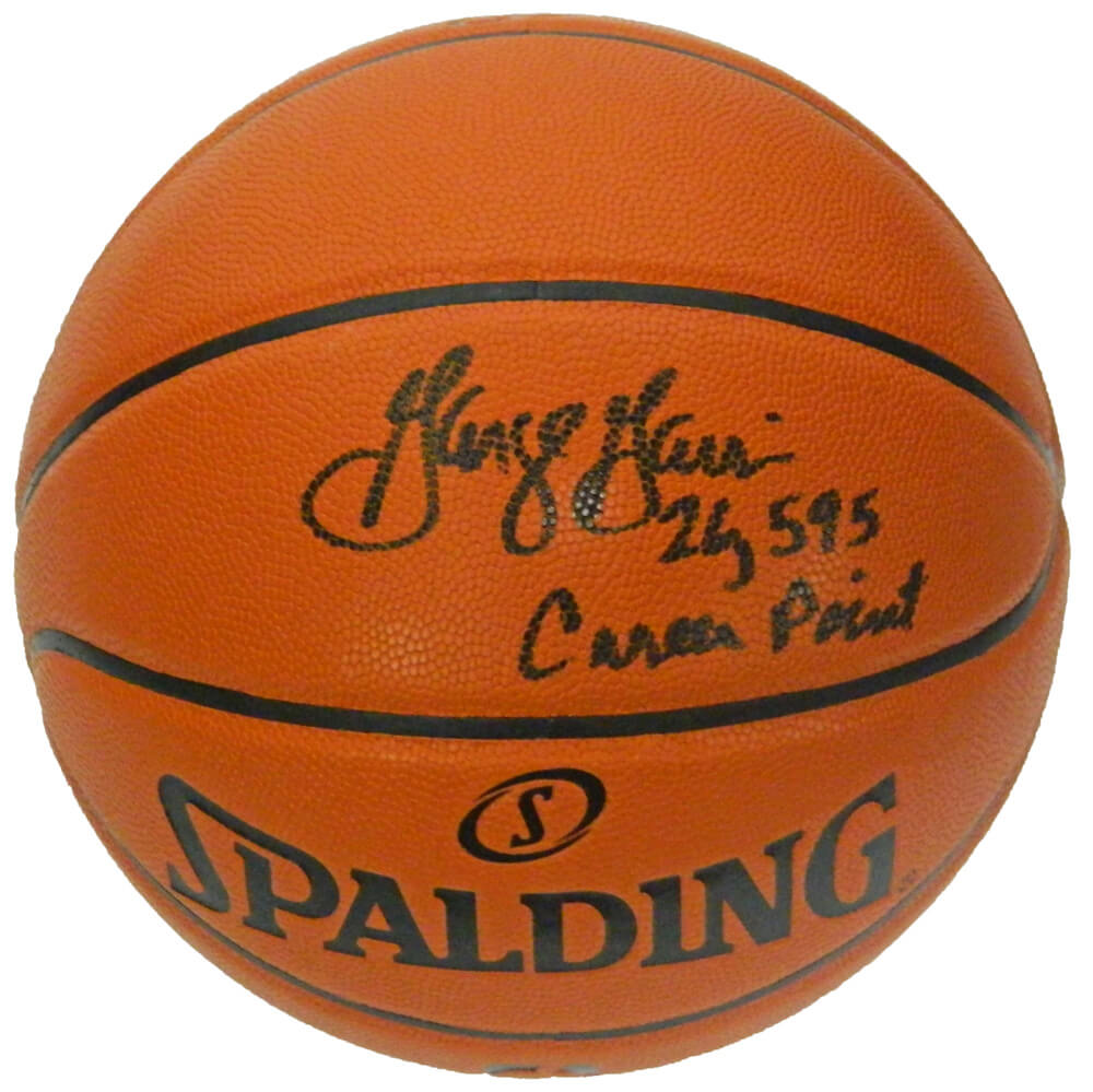 George Gervin Signed Spalding NBA Game Series Replica Basketball w/26,595 Career Points - GERBSK208 - George Gervin Signed Spalding NBA Game Series Replica Basketball w/26,595 Career Points product image