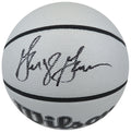 George Gervin Signed Wilson Black 75th Anniversary Logo NBA Basketball w/HOF'96 - GERBSK221 - George Gervin Signed Wilson Black 75th Anniversary Logo NBA Basketball w/HOF'96 product image
