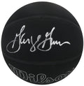 George Gervin Signed Wilson Black 75th Season Logo NBA Basketball - GERBSK222 - George Gervin Signed Wilson Black 75th Season Logo NBA Basketball product image