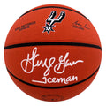 George Gervin Signed San Antonio Spurs Logo Wilson NBA Basketball w/Iceman - GERBSK223 - George Gervin Signed San Antonio Spurs Logo Wilson NBA Basketball w/Iceman product image