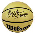 George Gervin Signed Wilson Gold Full Size NBA Basketball w/Iceman - GERBSK224 - George Gervin Signed Wilson Gold Full Size NBA Basketball w/Iceman product image