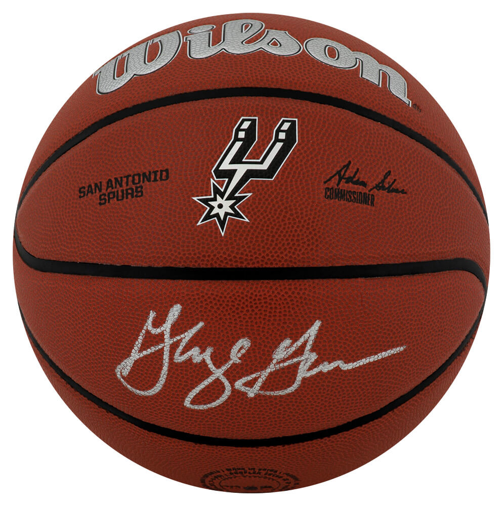 George Gervin Signed San Antonio Spurs Logo Wilson Alliance NBA Basketball - GERBSK225 - George Gervin Signed San Antonio Spurs Logo Wilson Alliance NBA Basketball product image