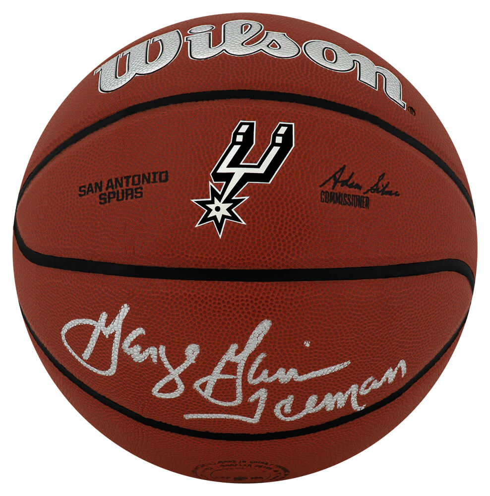 George Gervin Signed San Antonio Spurs Logo Wilson Alliance NBA Basketball w/Iceman - GERBSK226 - George Gervin Signed San Antonio Spurs Logo Wilson Alliance NBA Basketball w/Iceman product image