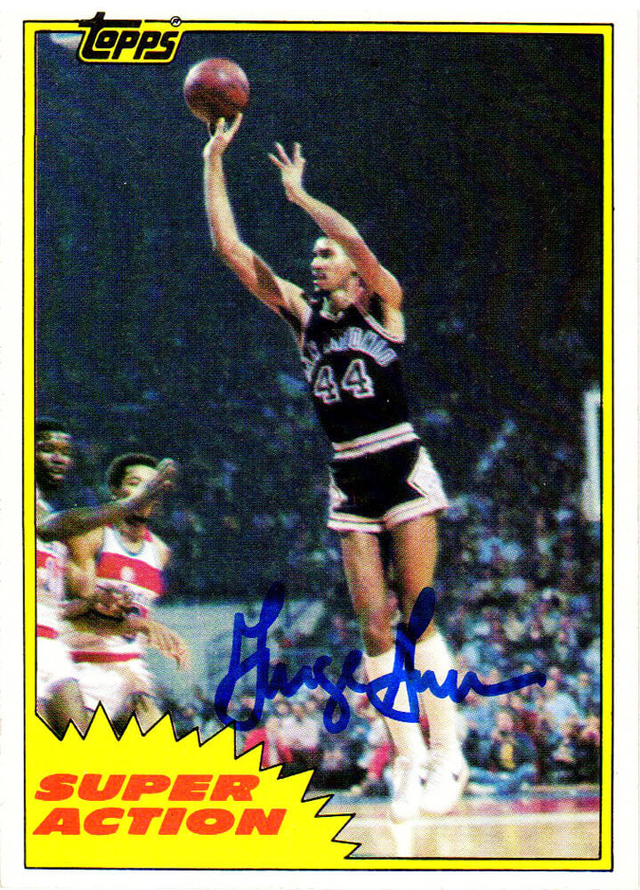 George Gervin Signed San Antonio Spurs 1981 Topps Trading Card #106 - GERCAR201 - George Gervin Signed San Antonio Spurs 1981 Topps Trading Card #106 product image