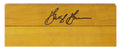George Gervin Signed  8x3 Basketball Court Floor Piece - GERFLO200 - George Gervin Signed 8x3 Basketball Court Floor Piece product image