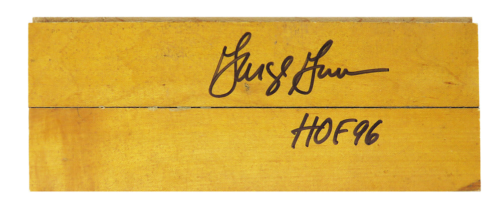 George Gervin Signed  8x3 Basketball Court Floor Piece w/HOF'96 - GERFLO201 - George Gervin Signed 8x3 Basketball Court Floor Piece w/HOF'96 product image