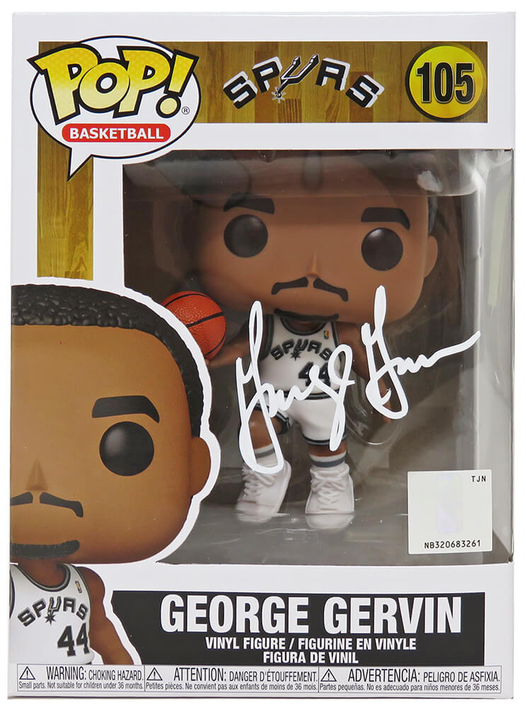 George Gervin Signed San Antonio Spurs Funko Pop Doll #105 - GERFUN201 - George Gervin Signed San Antonio Spurs Funko Pop Doll #105 product image
